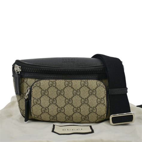 GUCCI GG Supreme Canvas Belt Bag Black 450946